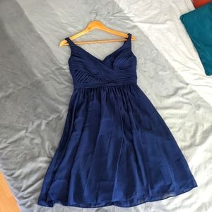 Navy blue bridesmaid dress